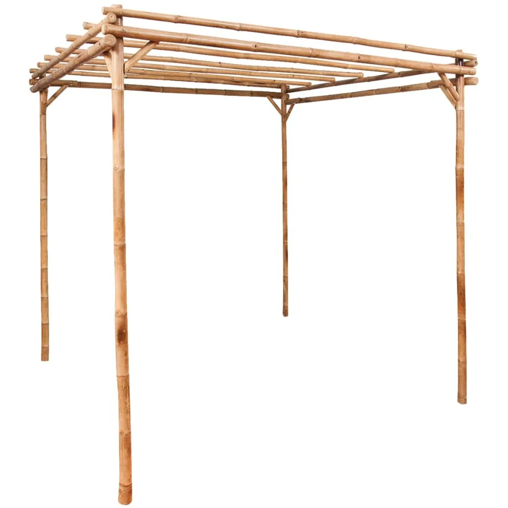 Pergola aus Bambus 170 x 170 x 220 cm, naturfarben