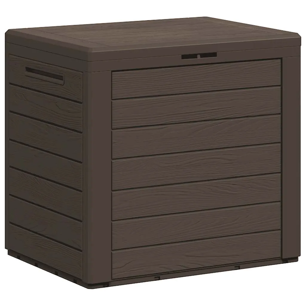 Gartentruhe Braun 58,5x46x55 cm Polypropylen
