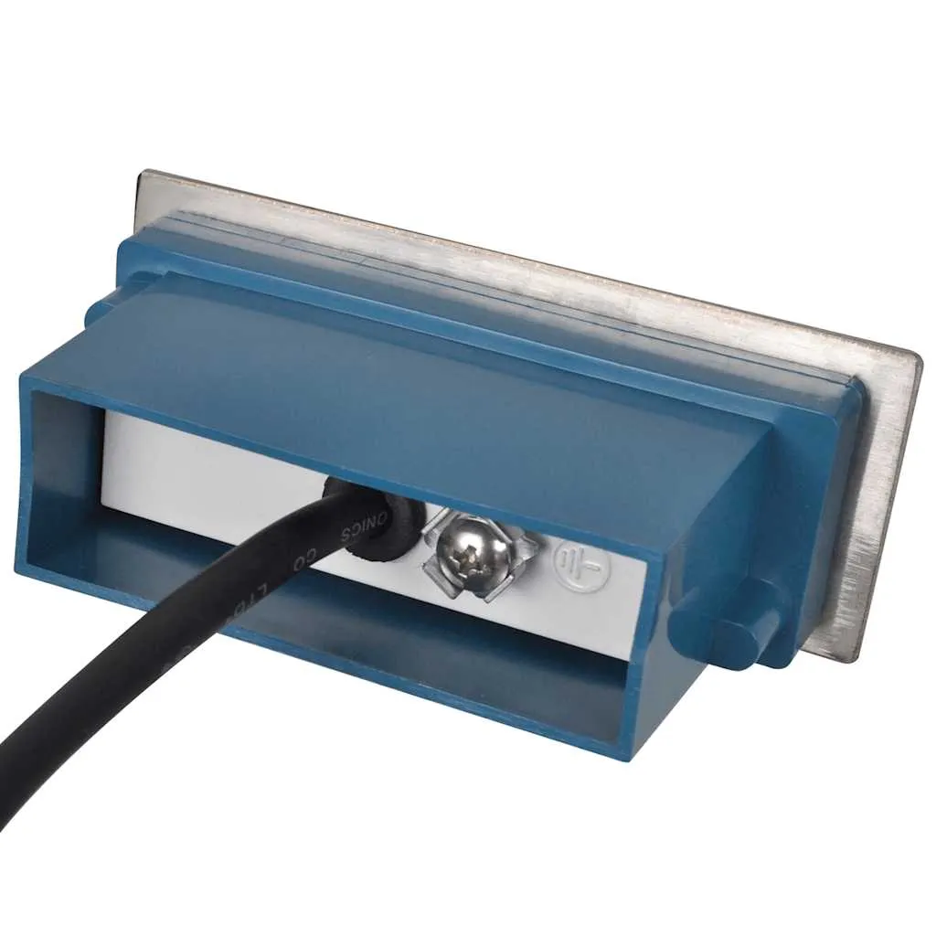 LED-Treppenleuchten 44x111x56 mm Edelstahl Aluminium Warmweiß