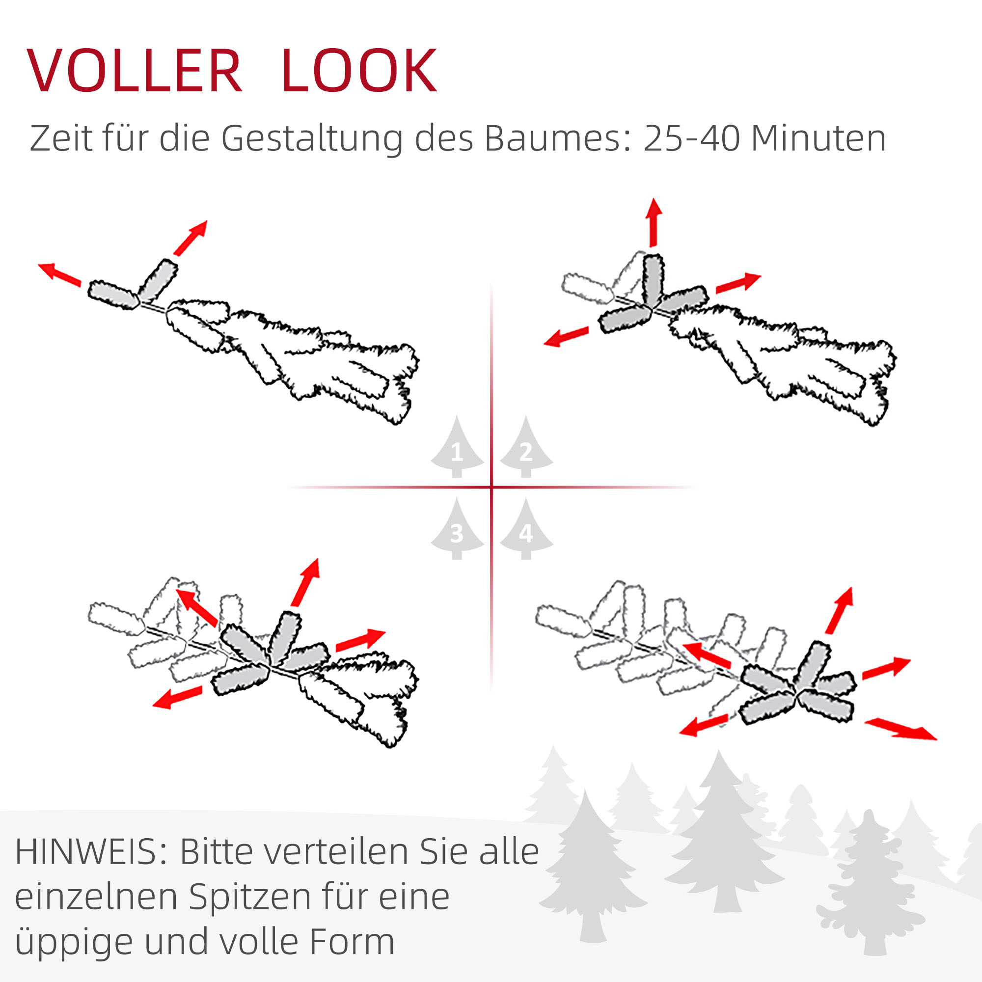 Künstlicher Weihnachtsbaum Bleistift Kiefer mit Schnee 180 cm Grün