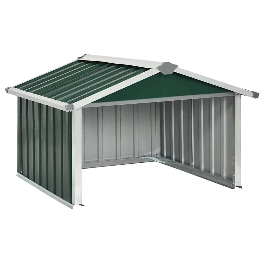 Rasenmäher Garage 92x97x63 cm Verzinkter Stahl Grün