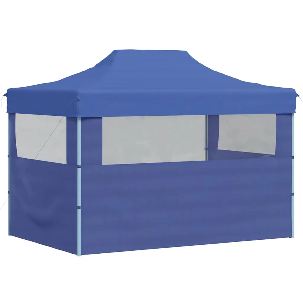Faltbares Partyzelt 280x410x315 cm Blau mit UV- und Wasserbeständigem Dach