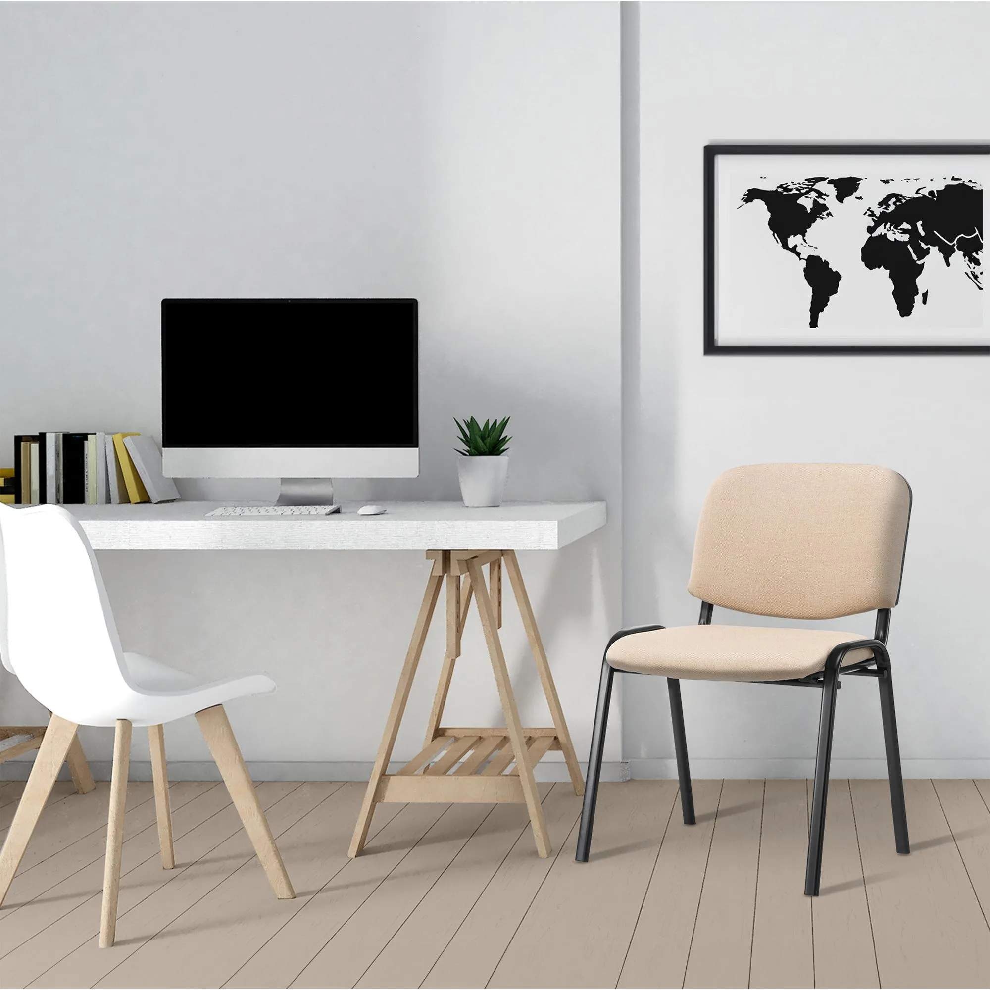 Stapelstuhl Ken 83x53x53 cm creme