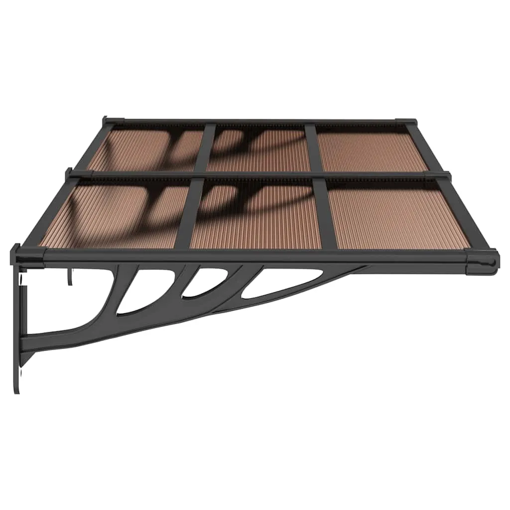 Türvordach Schwarz 152,5 x 90 x 27,5 cm - Wetterfest und Stabil