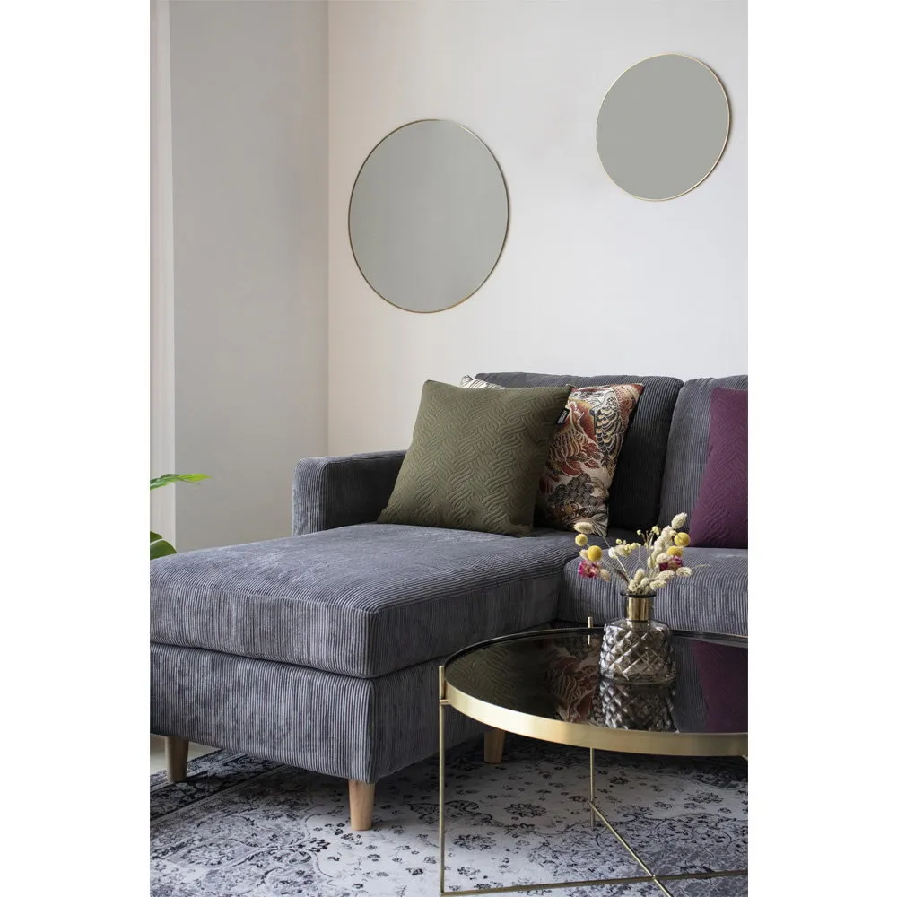 tinkaro Jersey Spiegel ø40 cm Messing-Look