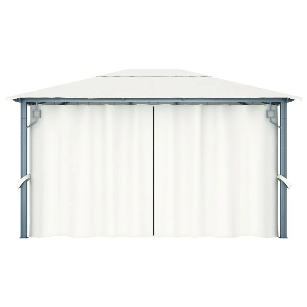 Pavillon Creme 400x300x270 cm mit Aluminium- und Stahlgestell
