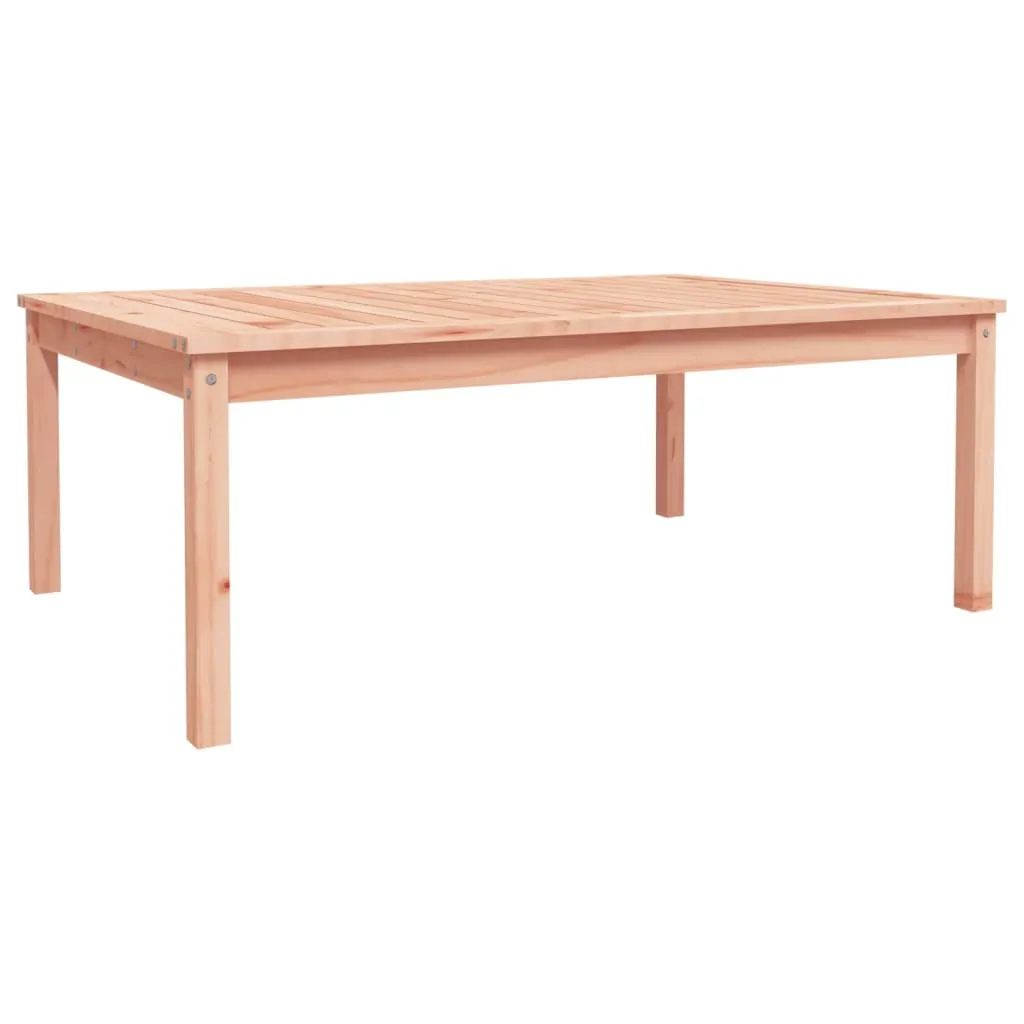 Gartentisch aus massivem Holz, 121 x 82,5 x 45 cm, naturfarben