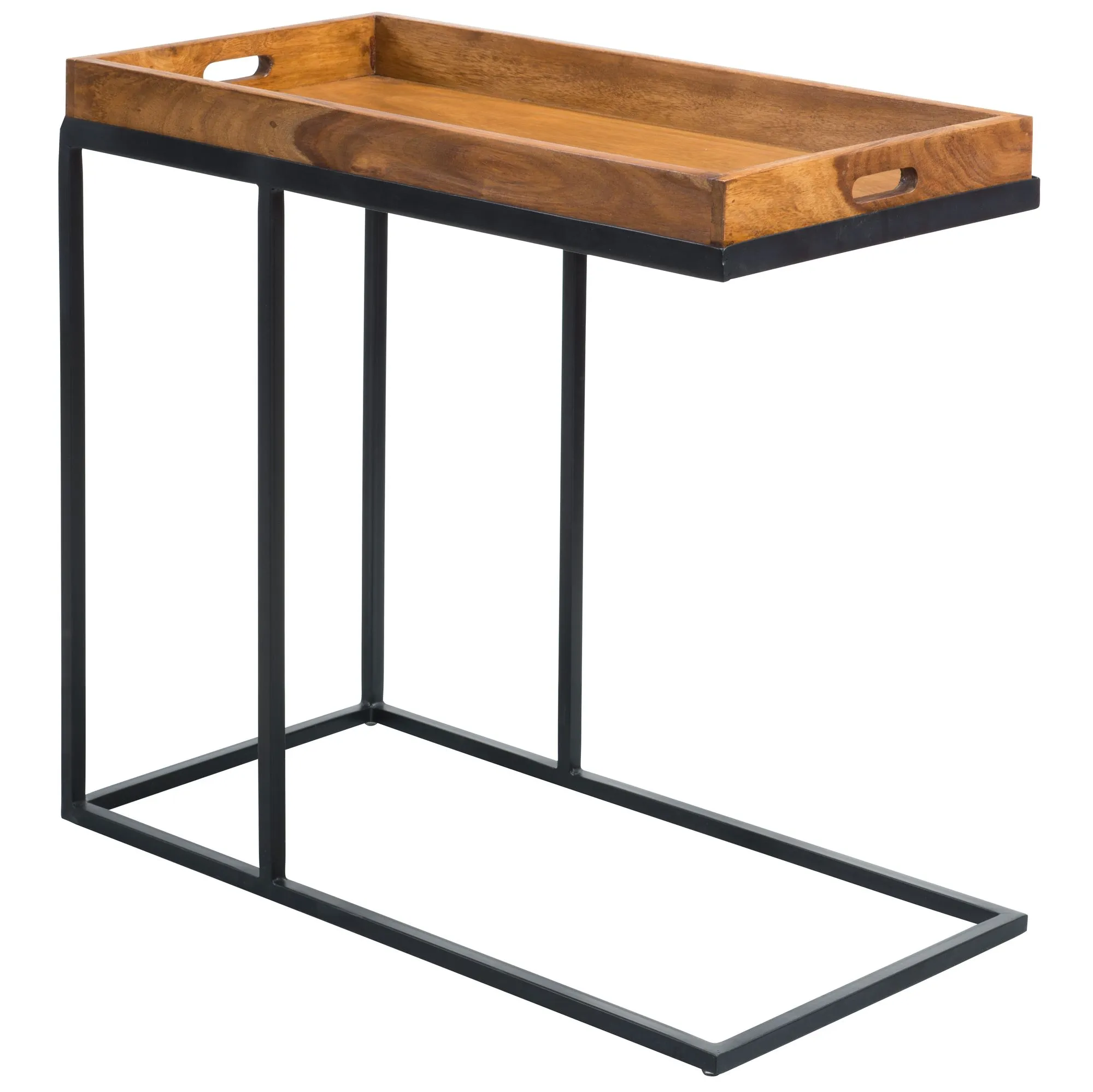 tinkaro Serviertisch SEON Tabletttisch Sheesham Metall Tablett Sofatisch tinkaro Serviertisch SEON Tabletttisch Sheesham Metall Tablett Sofatisch