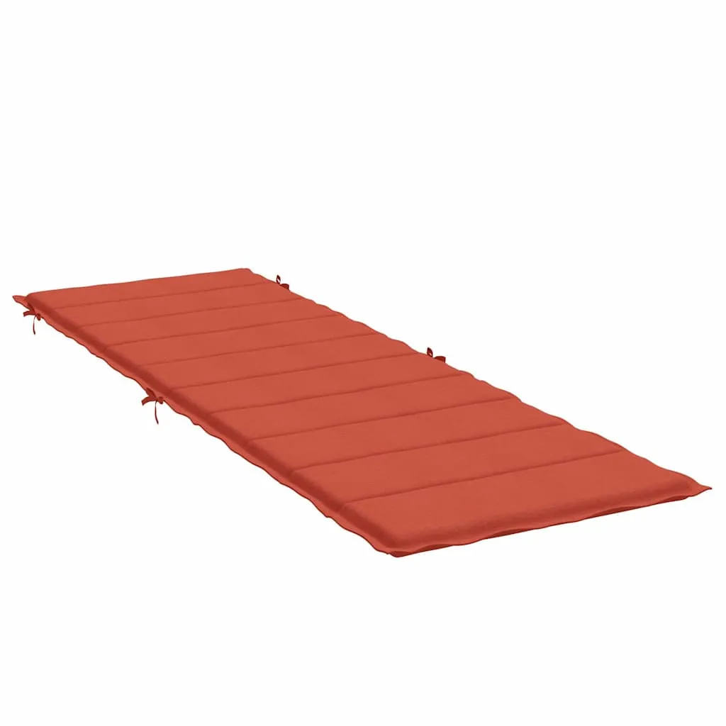 Bequeme Liegenauflage 186x58x4 cm in Melange Rot