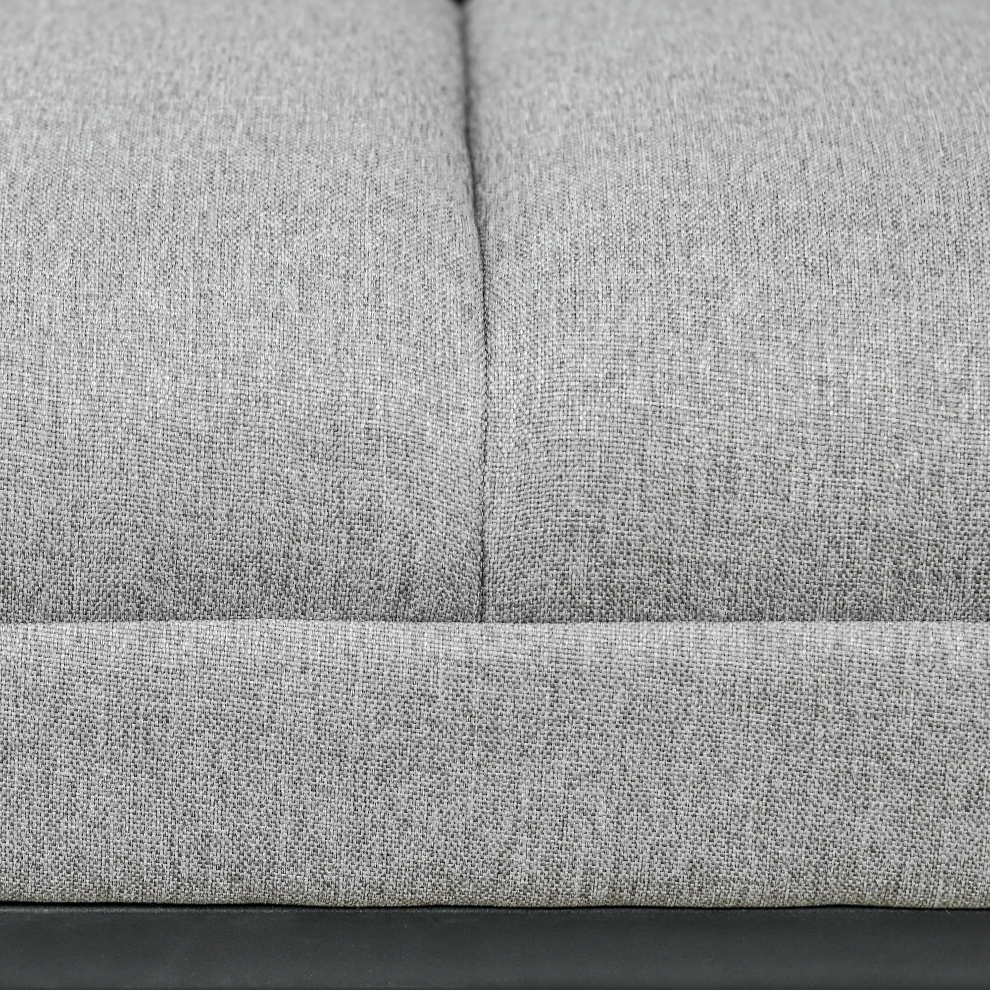 Elegante Sitzbank 120x44x45,5 cm in Hellgrau
