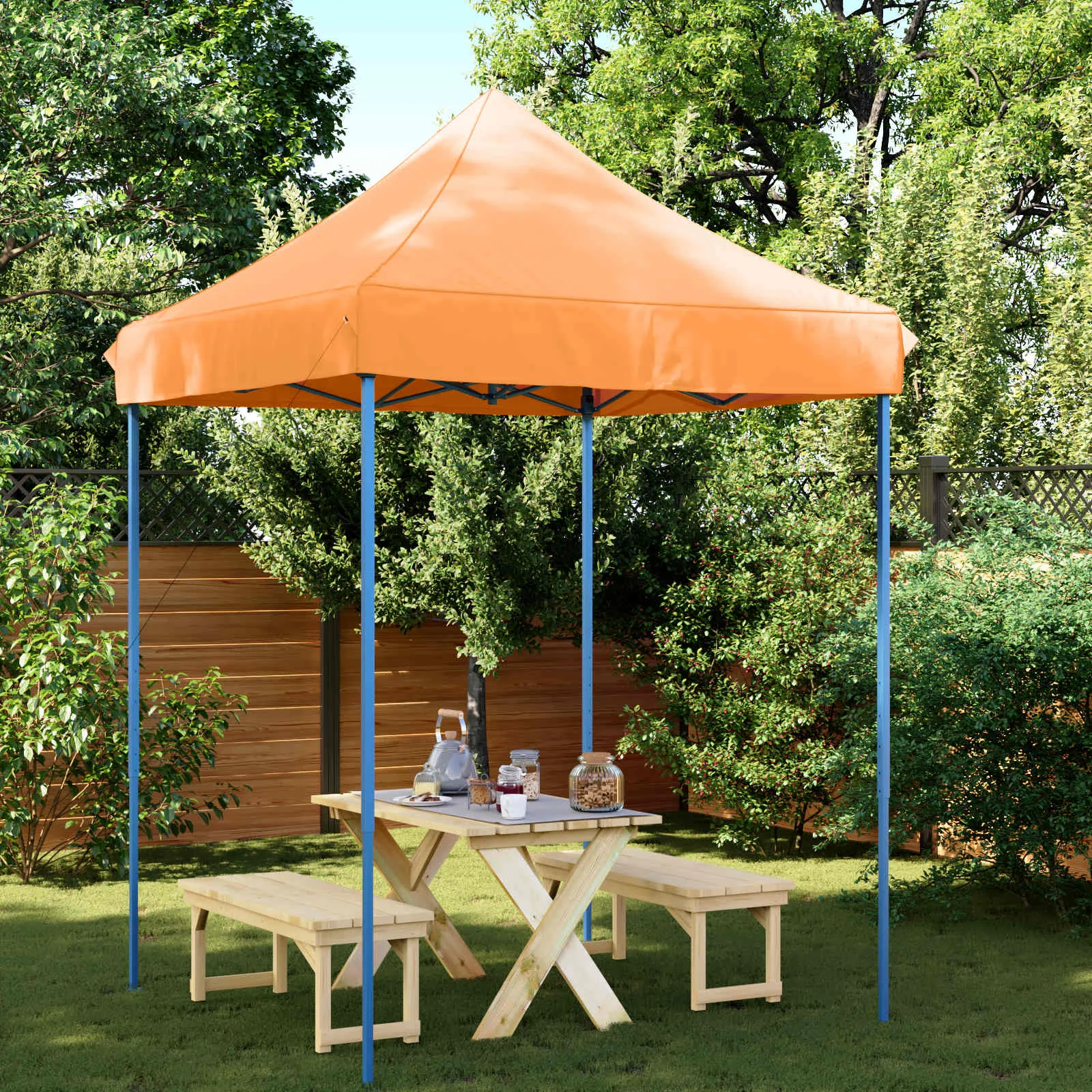 Modernes faltbares Partyzelt 200x200x306 cm in Orange