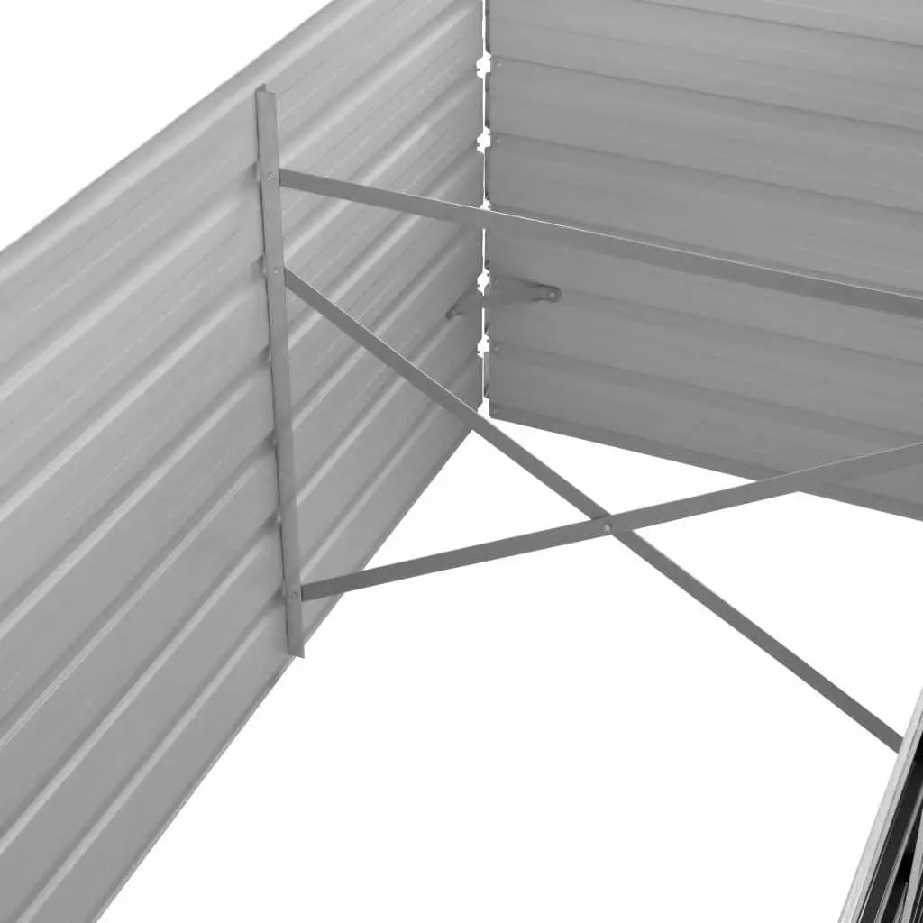 Anthrazit Stahl Hochbeet 240x80x45 cm für Garten und Terrasse