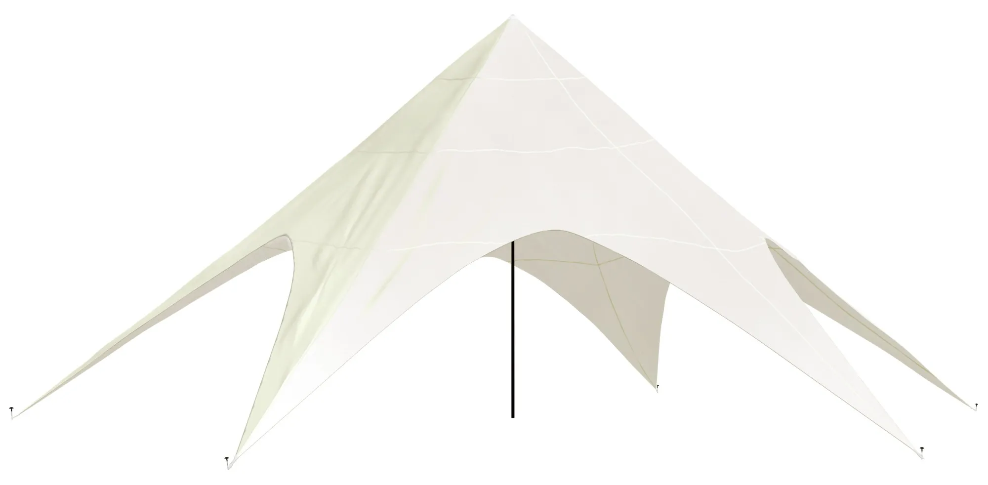 Sternzelt 12 m Durchmesser creme