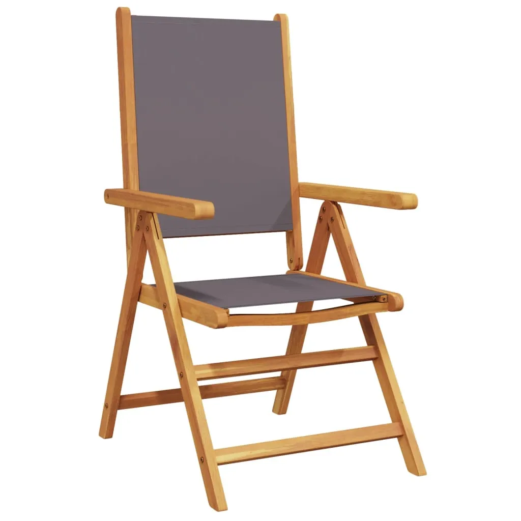 Verstellbarer Gartenstuhl 57 x 70 x 81-109 cm in Anthrazit