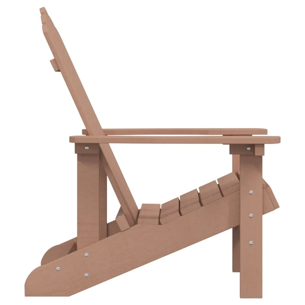 Adirondack Gartensessel HDPE Braun 73x83x92 cm wetterfest