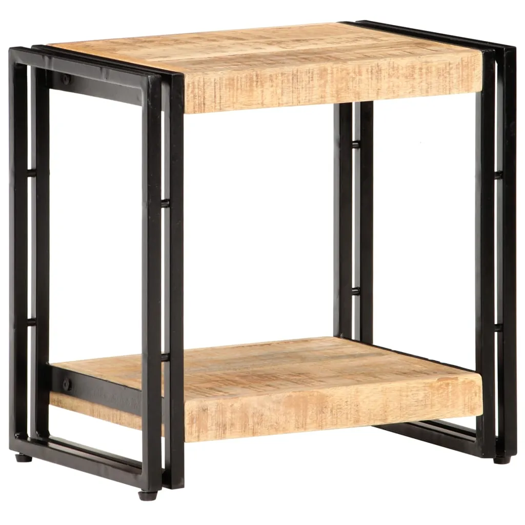 Beistelltisch 40x30x40 cm Raues Mangoholz