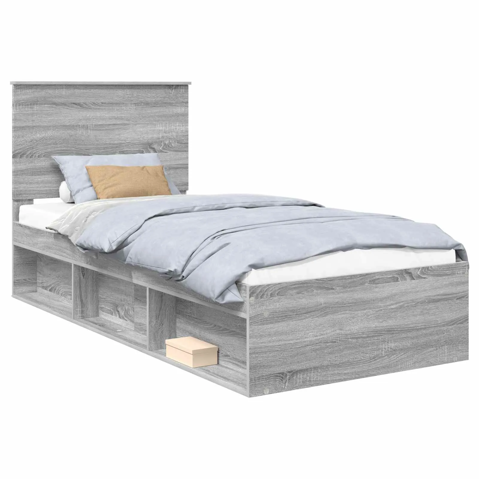 Bettgestell 93 x 210 x 100 cm Sonoma-Grau