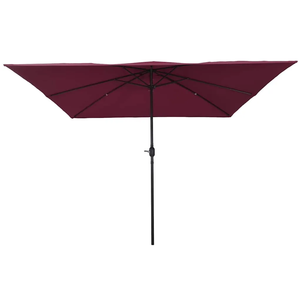 Garten-Sonnenschirm Bordeauxrot 295 x 295 x 245 cm