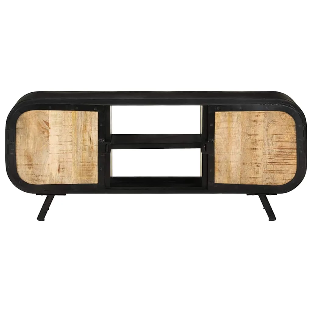TV-Schrank 110x30x45 cm Raues Mangoholz