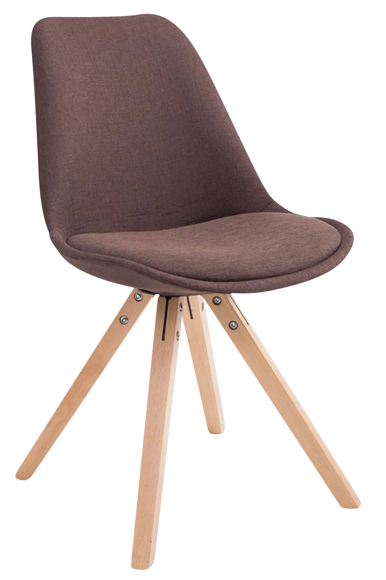 Besucherstühle Toulouse 4er Set 84x48x56 cm braun