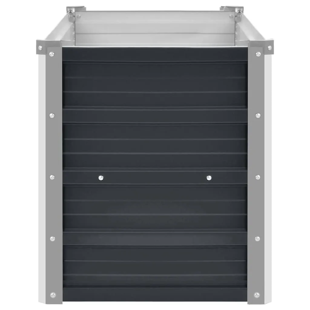 Anthrazitstahl Hochbeet 100 x 40 x 45 cm Kompakt und Robust