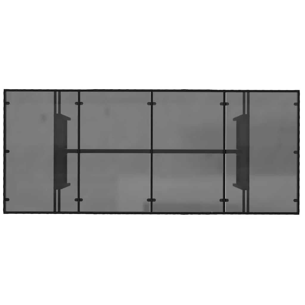 Gartentisch-Set Schwarz 190 x 80 x 75 cm für den Außenbereich