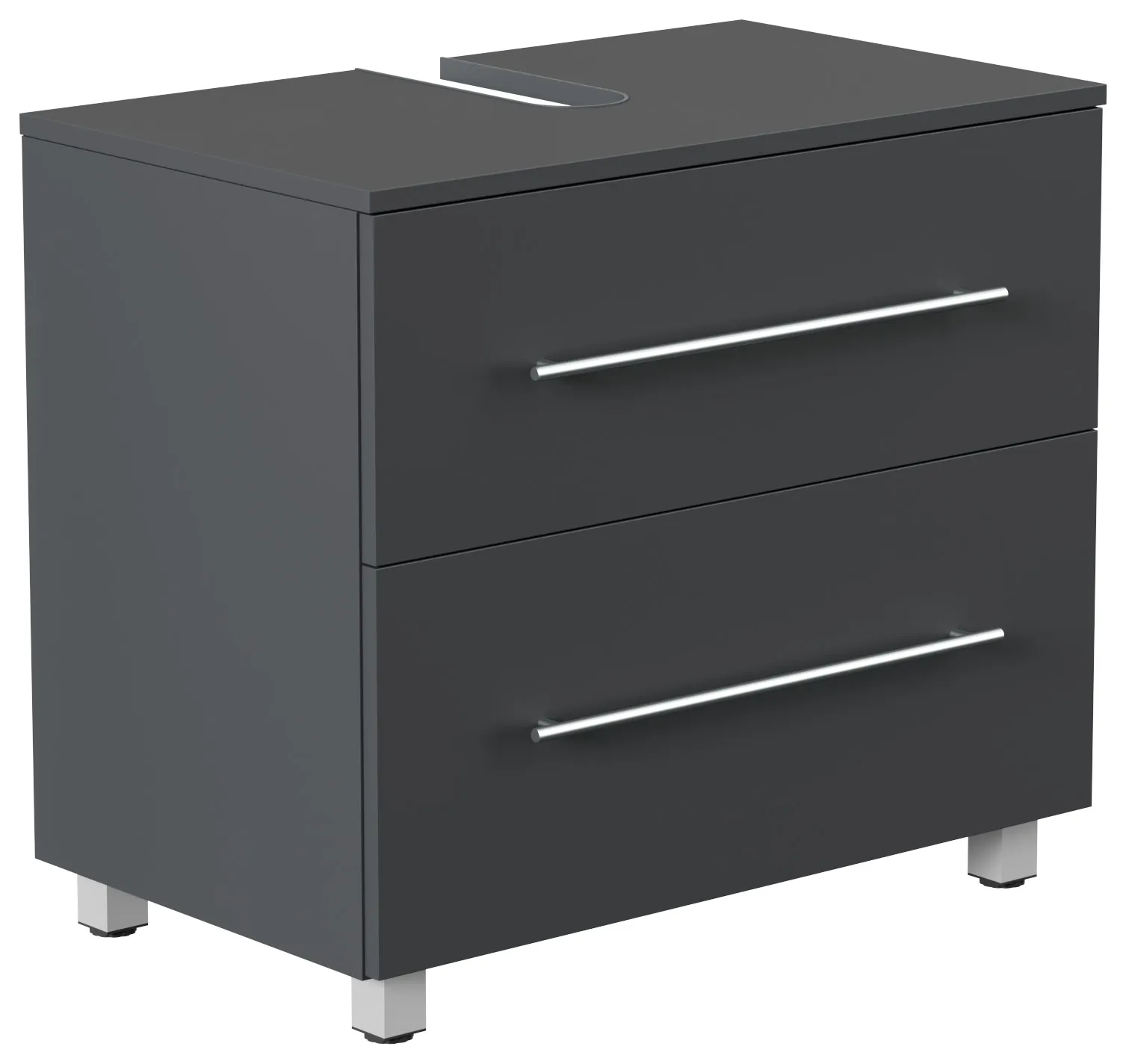 Mondial Universal Unterbau auf Standfüßen 70 cm SoftClose grafit