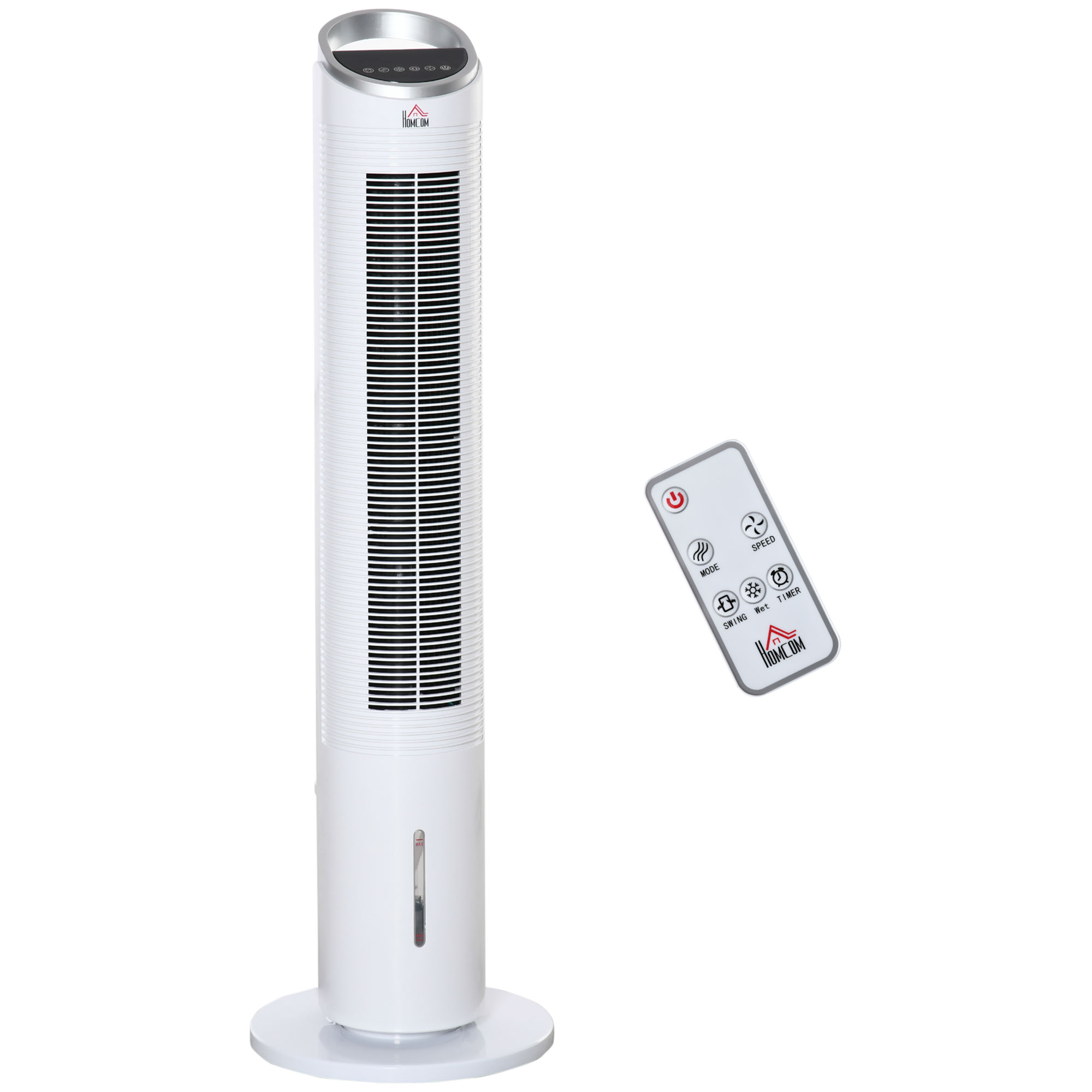 Ventilator mit Eisboxen, 30 cm Durchmesser, Weiß