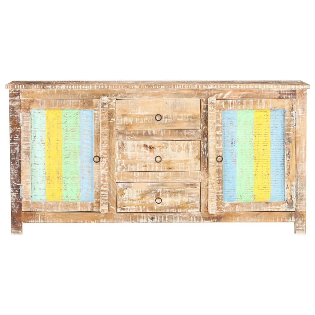 Sideboard 151x40x75 cm Raues Akazienholz