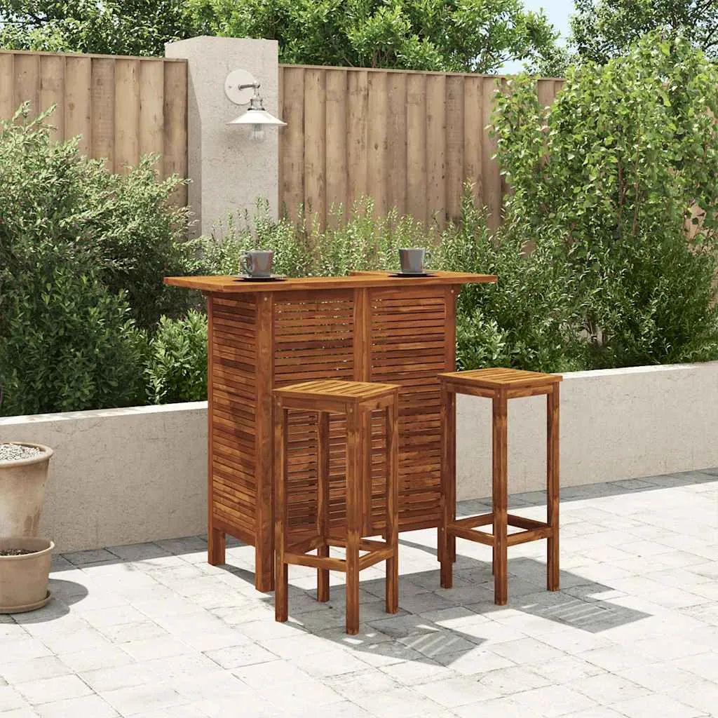 Bartisch 110x50x105 cm Massivholz Akazie