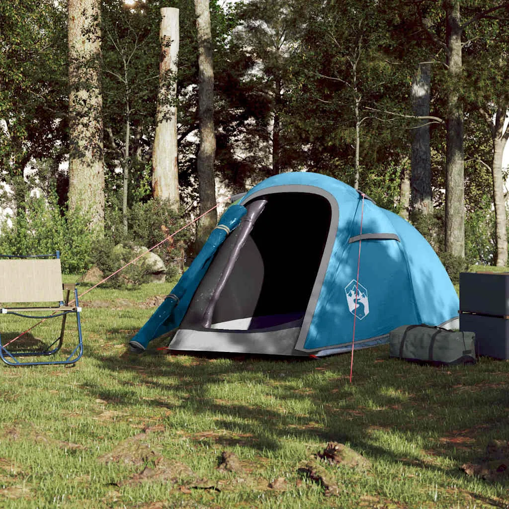 Campingzelt Tunnelzelt Blau 272x133x100 cm für 2 Personen