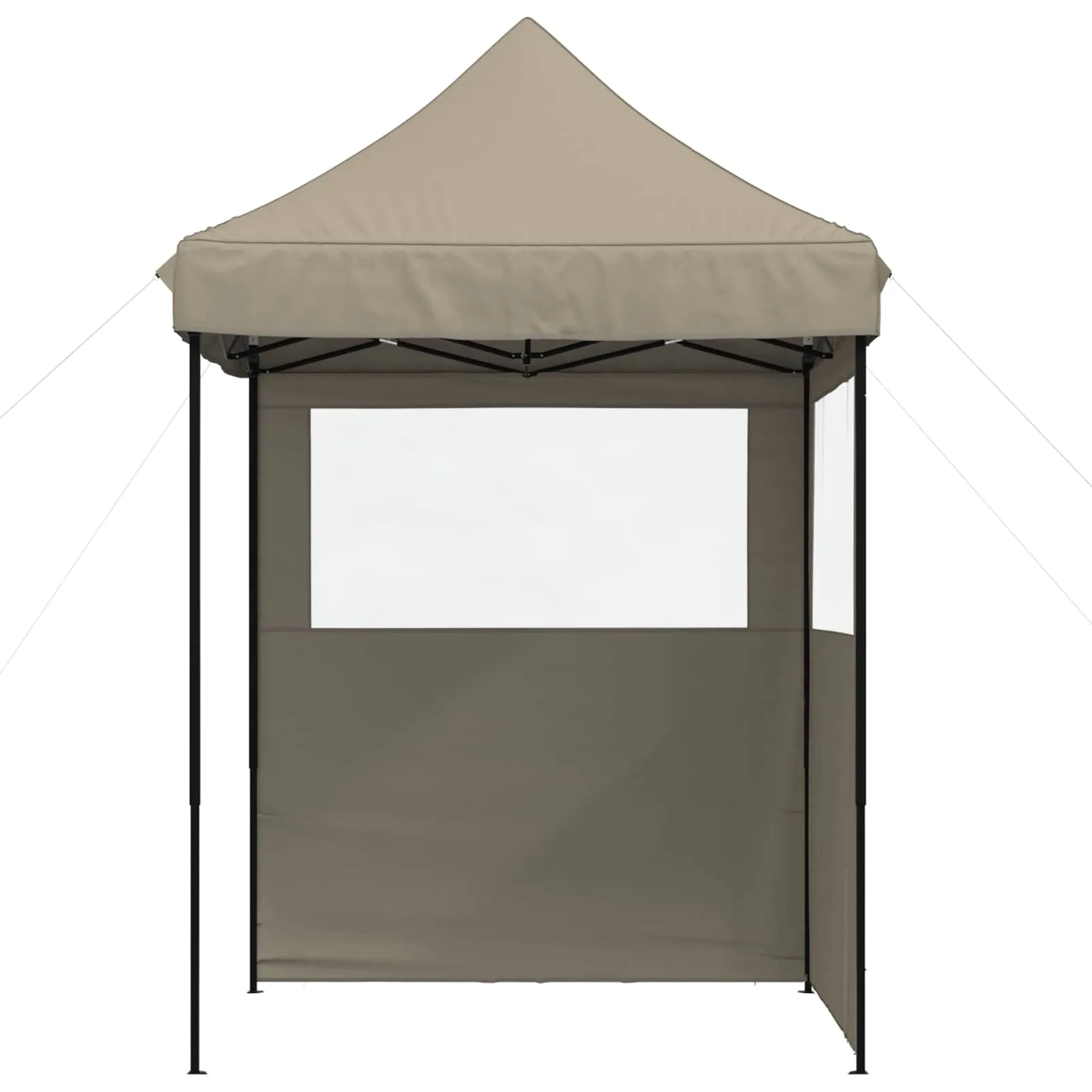 Modernes faltbares Partyzelt 200x200x306 cm in Taupe