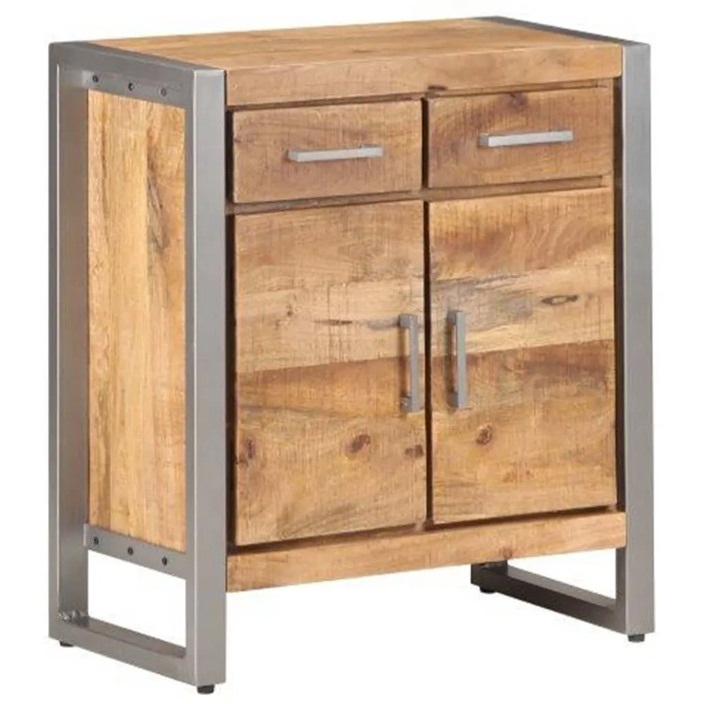 Sideboard 60x35x72 cm Raues Mangoholz