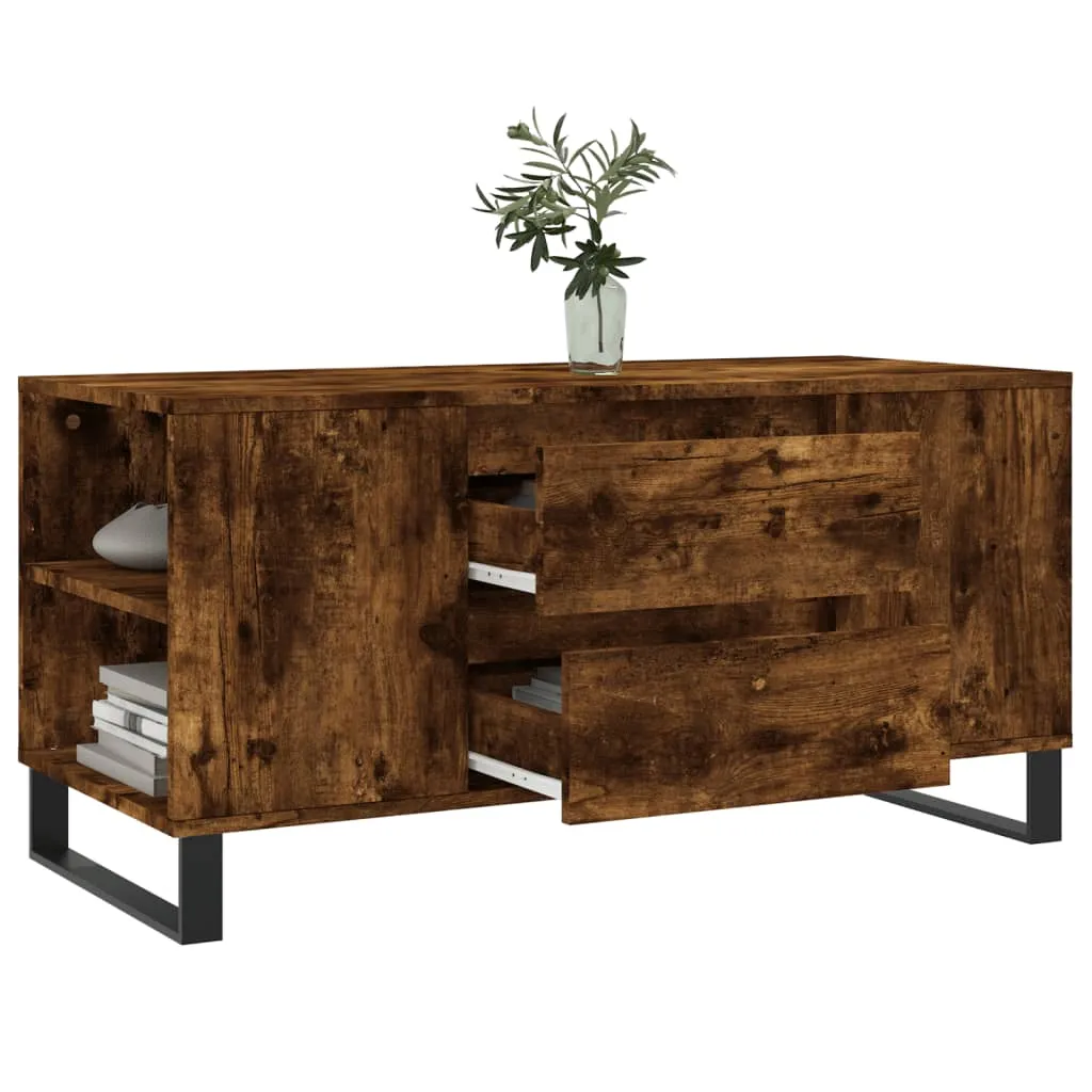 Moderner Couchtisch 102 x 44,5 x 50 cm in Räuchereiche