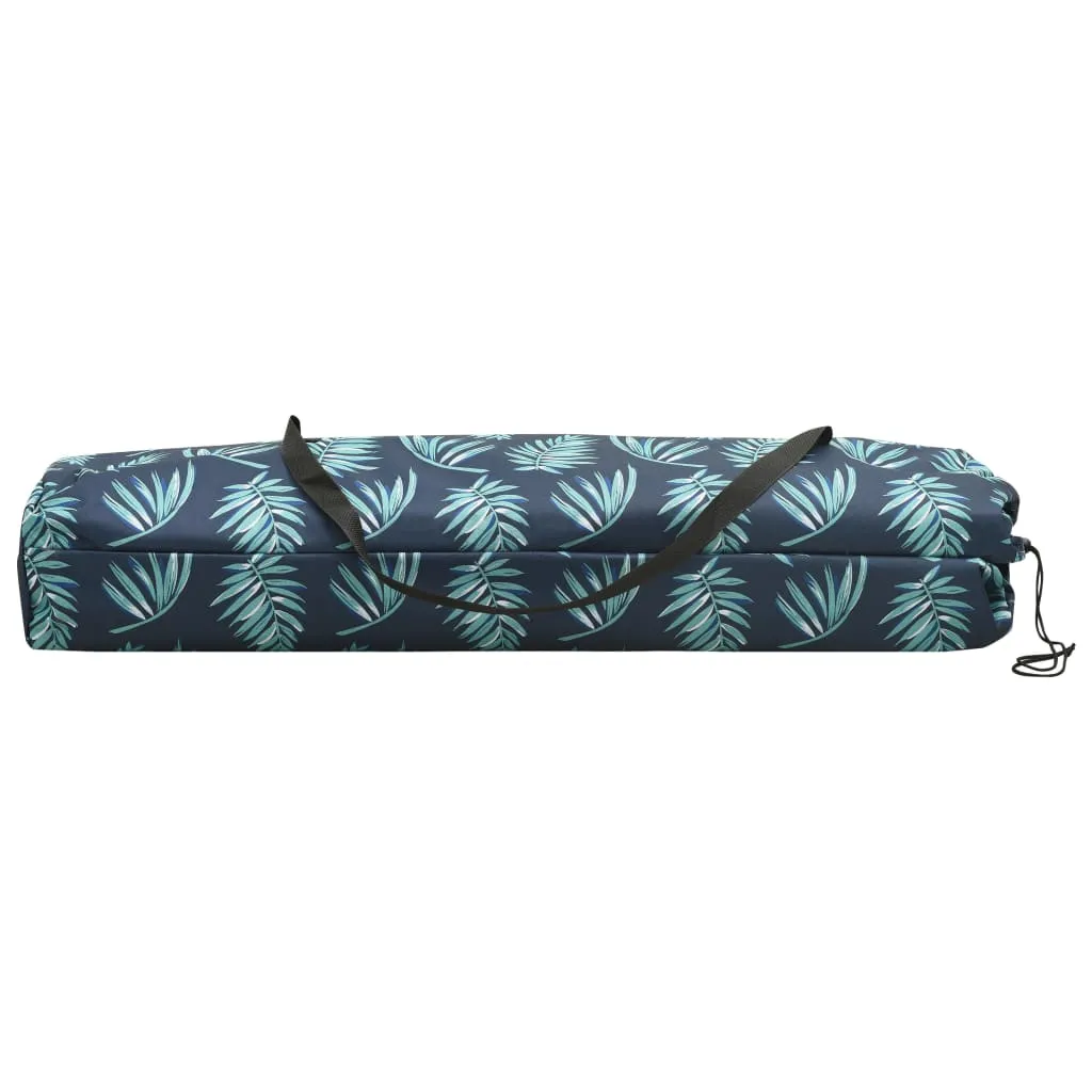 Klappbare Doppelliege Campingbett 194x124x44 cm Grau mit Stahlgestell