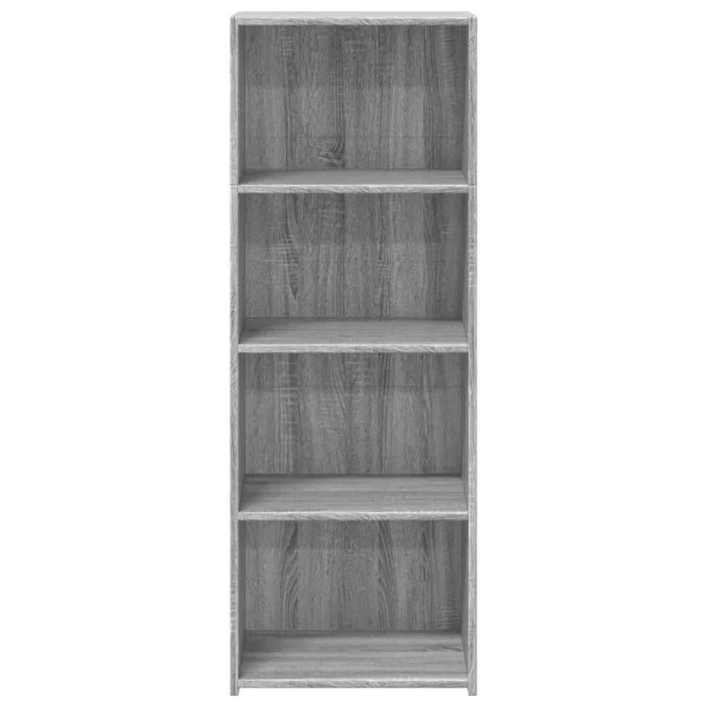 Klassisches Highboard 45 x 41 x 124 cm in Grau Sonoma aus Holzwerkstoff