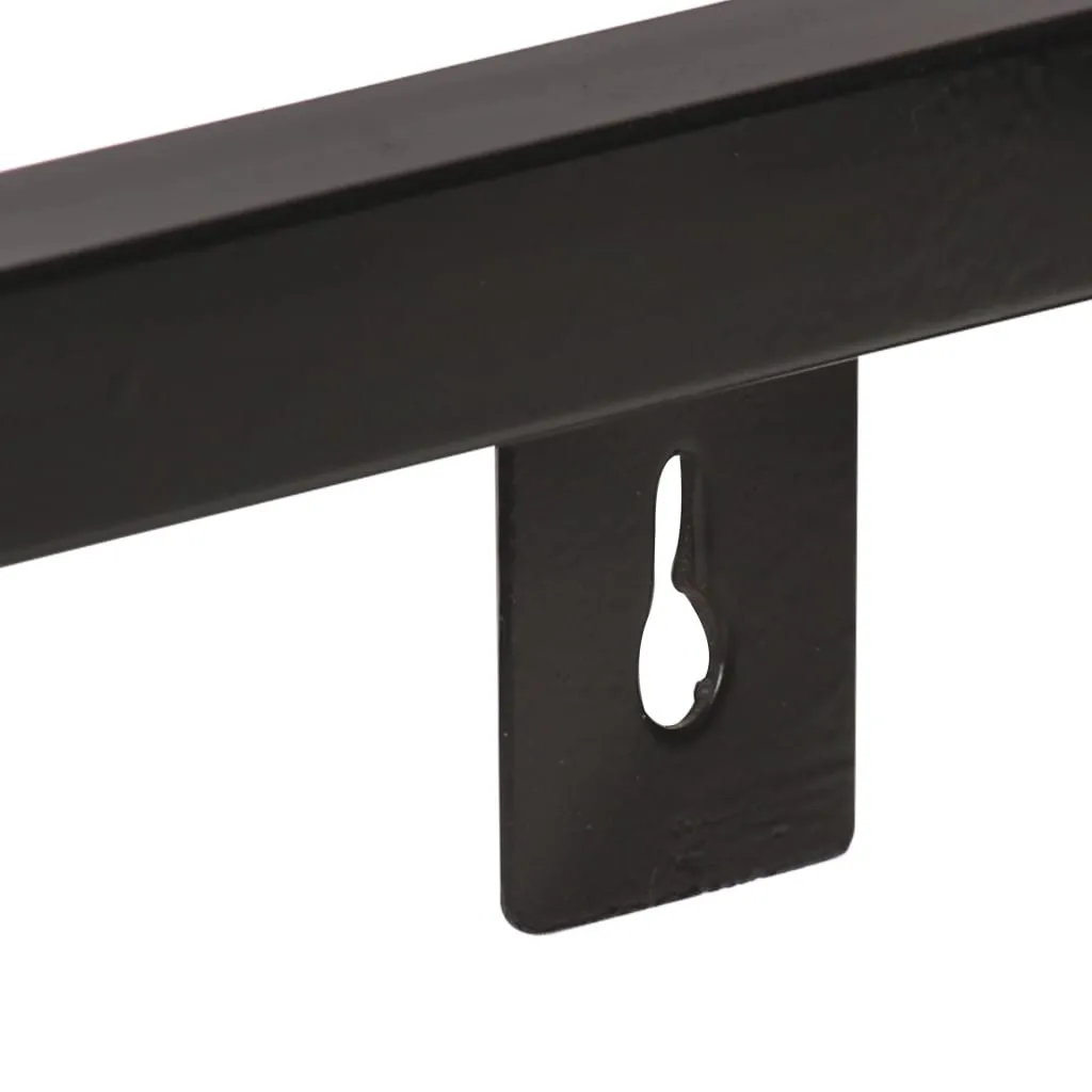tinkaro Wandregale 2 Stk. MIQUEL Raues Mangoholz Schweberegale Braun/Schwarz