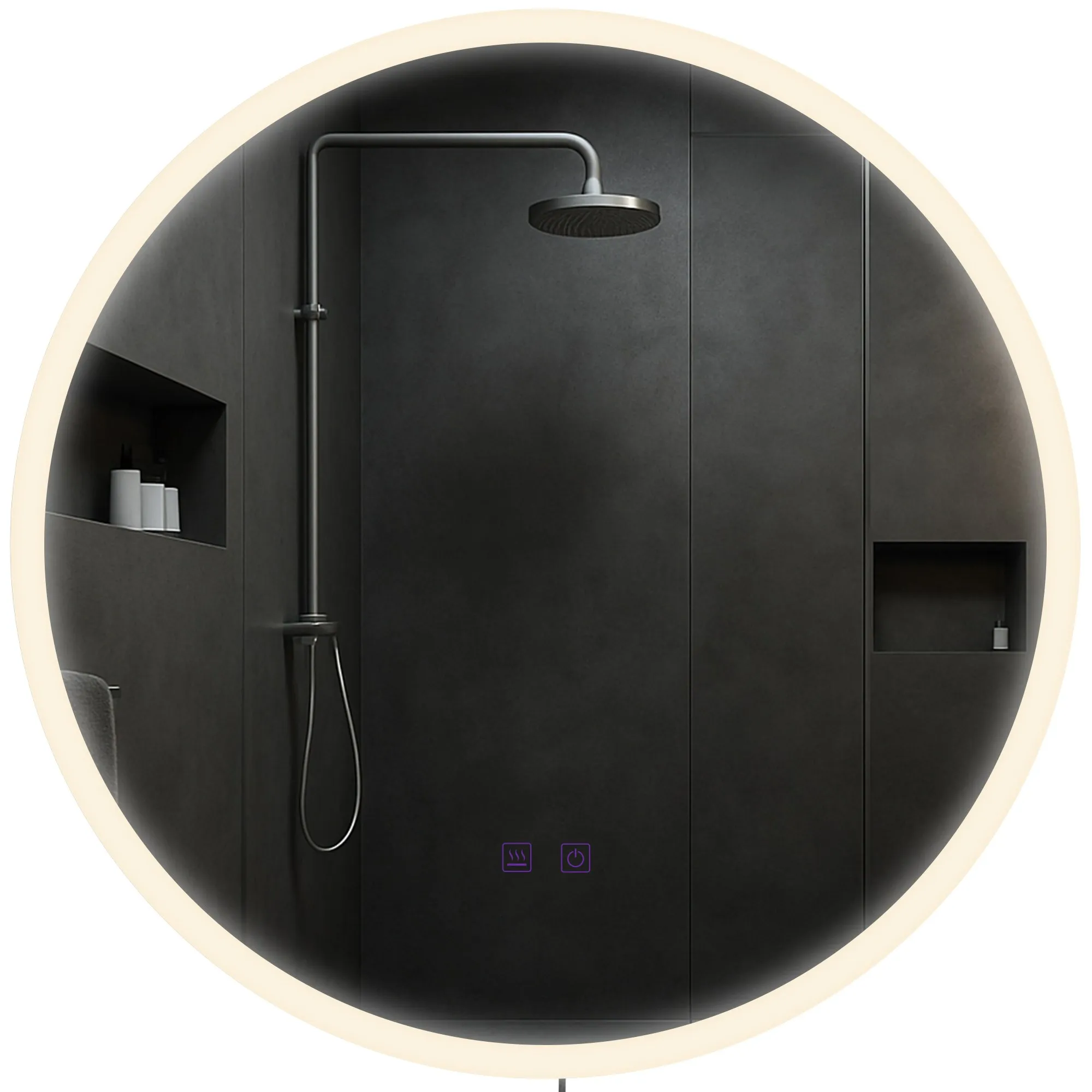 Badspiegel Laconia Bluetooth LED 60x60 klarglas