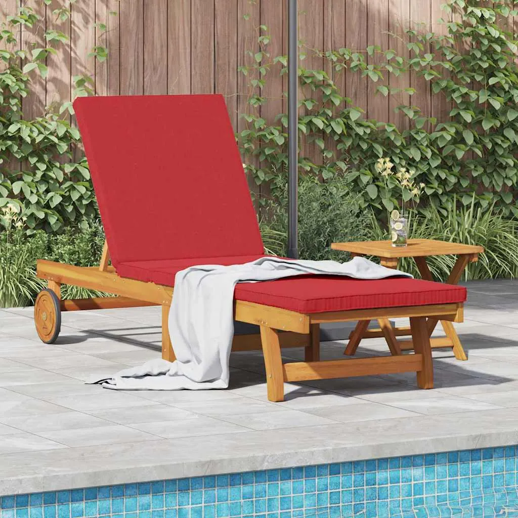 Sonnenliege Braun 199 x 63 x 85 cm Massivholz Akazie