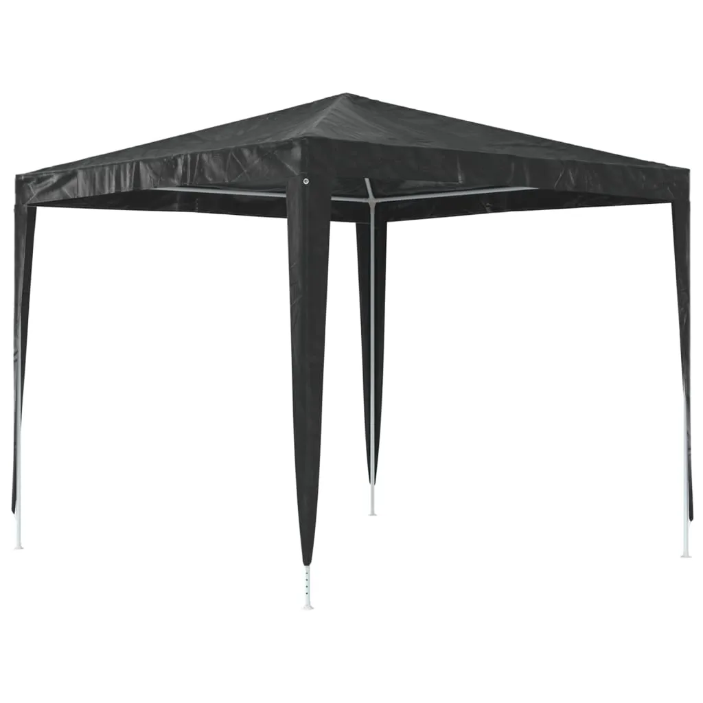 Partyzelt 2,5x2,5x2,4 m Anthrazit mit UV- und wasserbeständigem Material