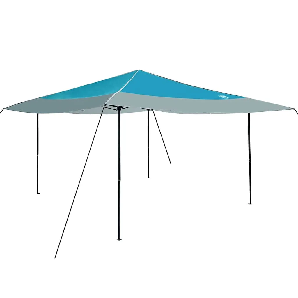 Blauer Pop-up Pavillon 395x395x251 cm mit Stoff