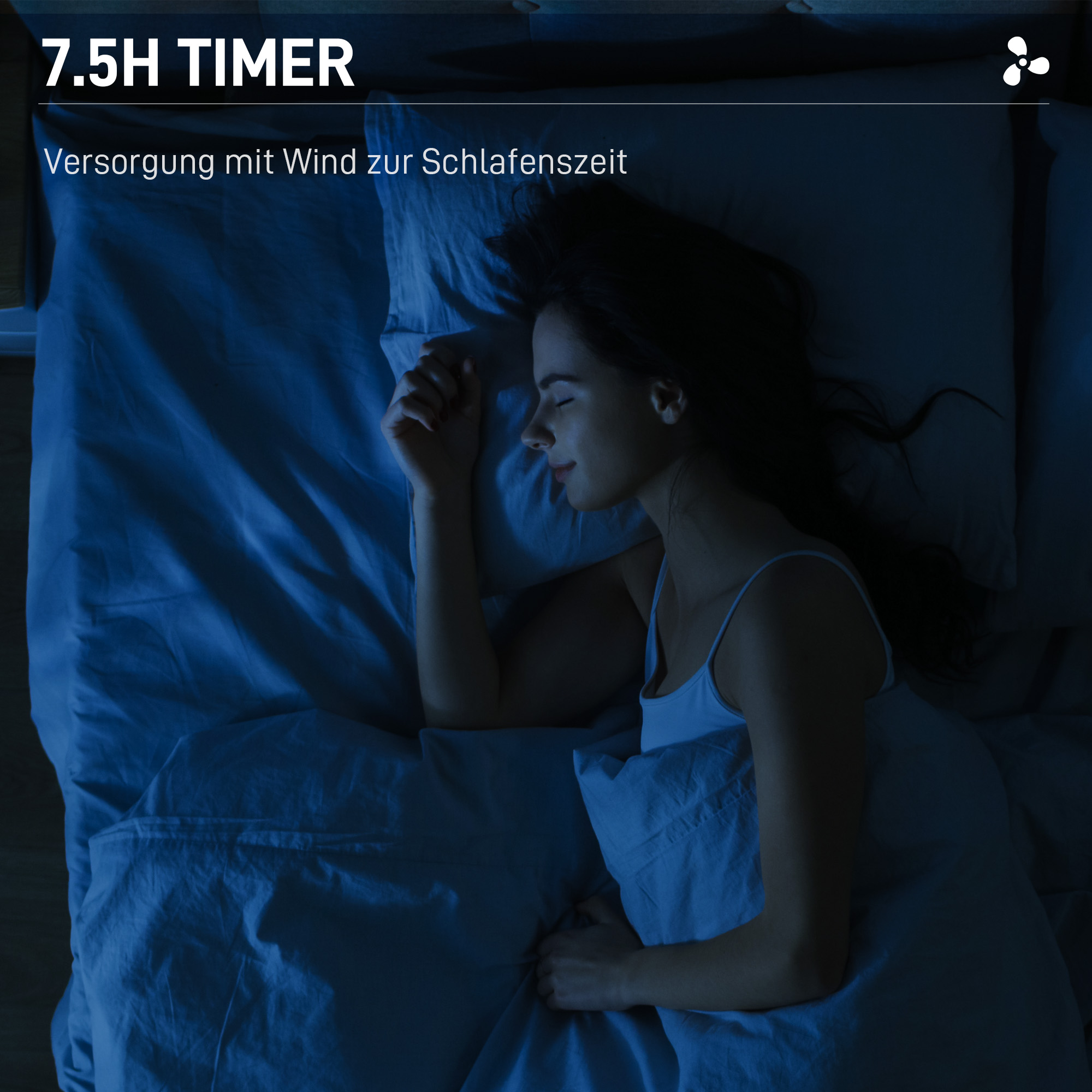 Ventilator mit Sprühnebel 44,5L x 38,5B x 120H cm Weiß+Schwarz