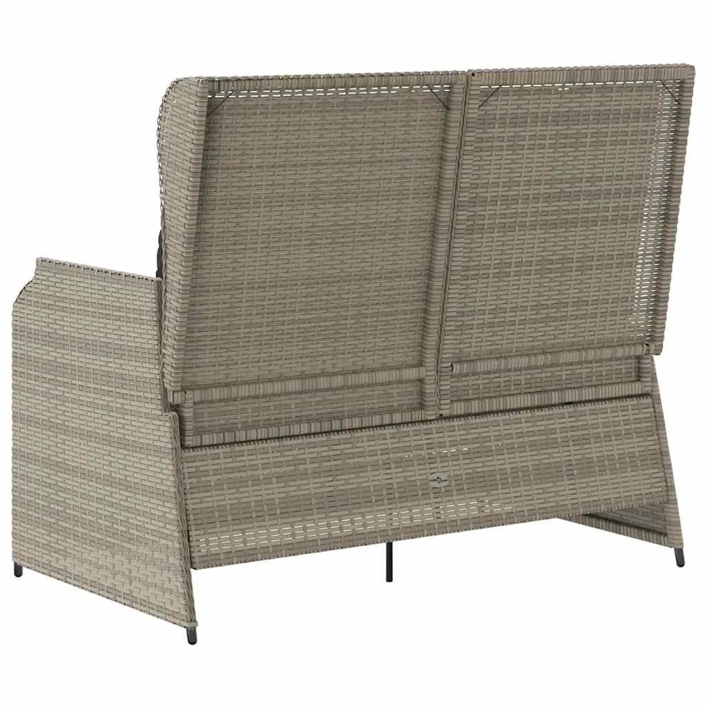 Garten-Relaxbank Hellgrau 110 x 67 x 95 cm