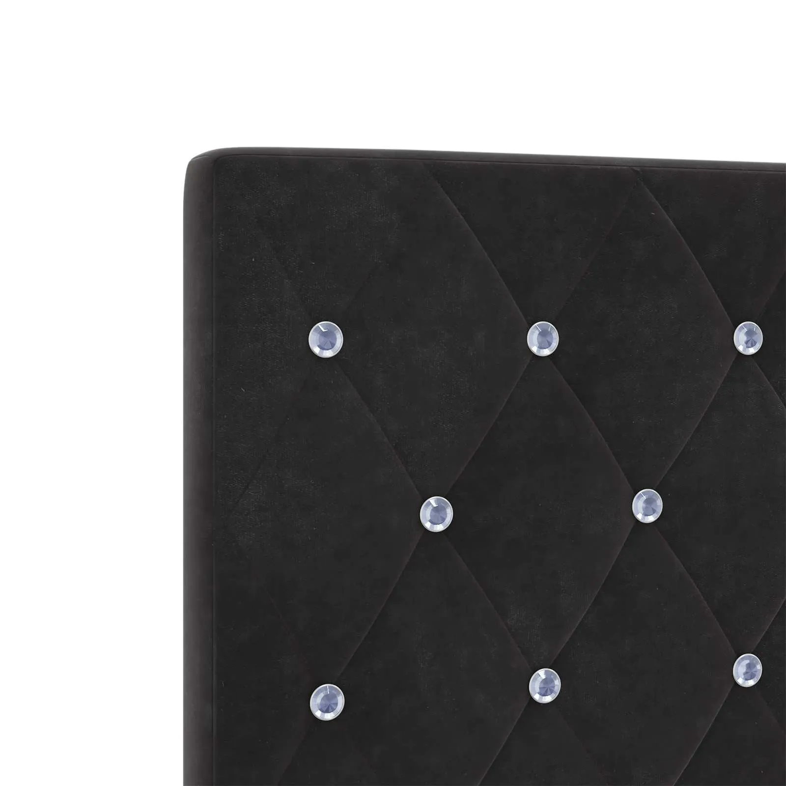 Ottoman Bett mit Matratze 203 x 120 x 88 cm Schwarz