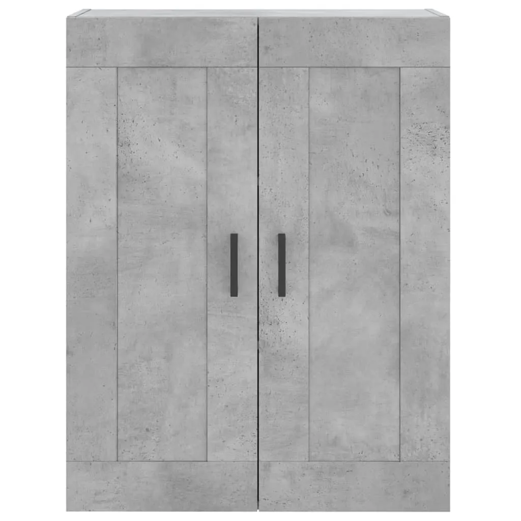 Highboard mit Sideboard 69,5x34x180 cm Betongrau aus Holzwerkstoff und Eisen
