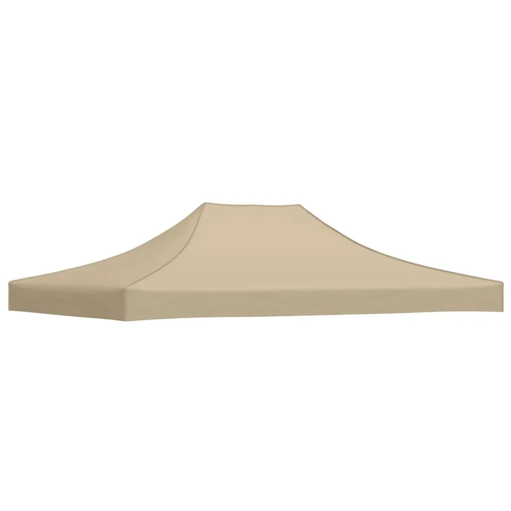 Partyzelt-Dach 4,3x2,9x1 m Beige UV- und wasserbeständig
