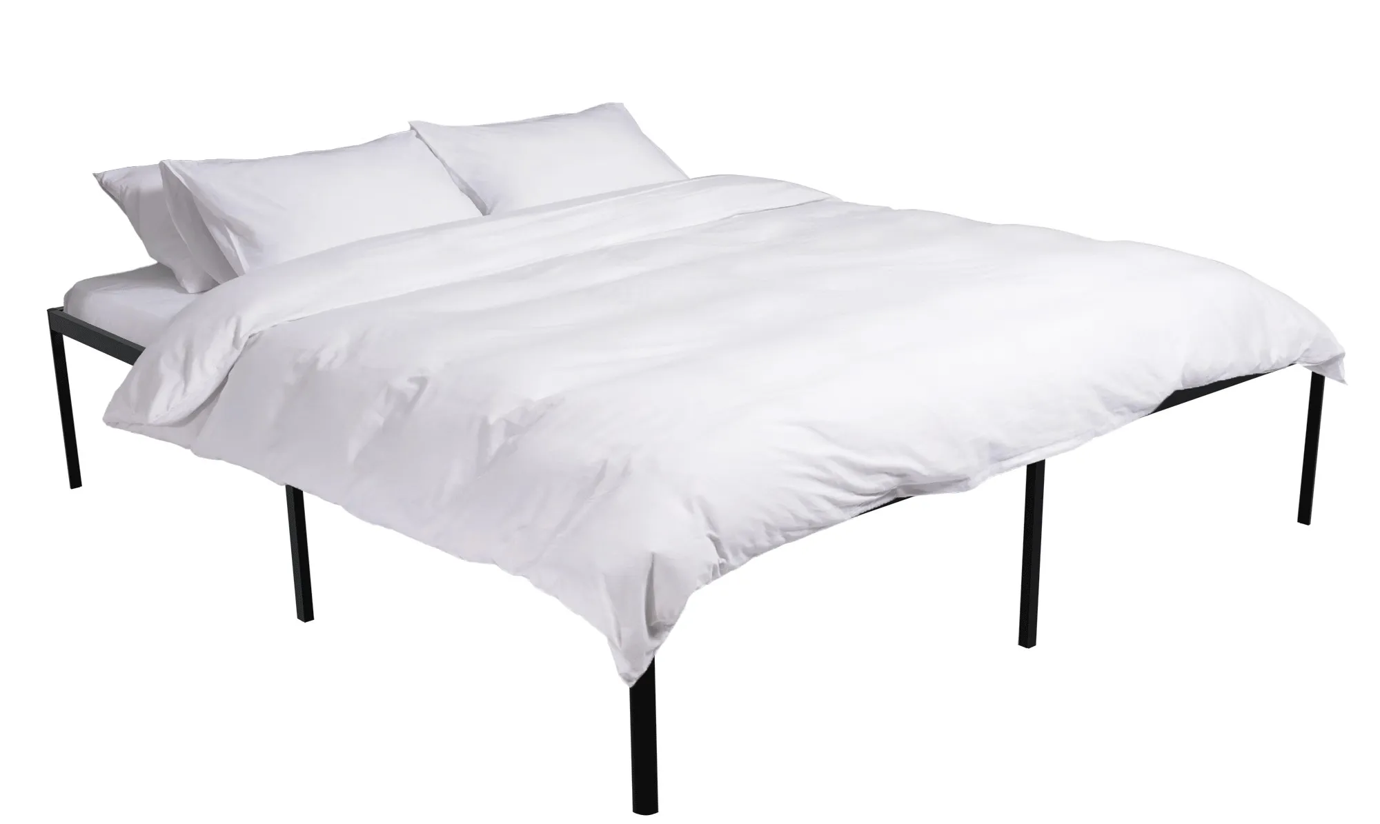 Metallbett Hamlin 200x200 cm schwarz