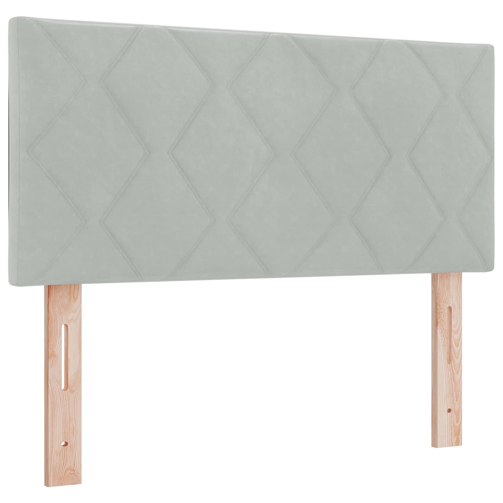 Boxspringbett mit Matratze, Samt, LED-Beleuchtung, 120x190 cm, Grau