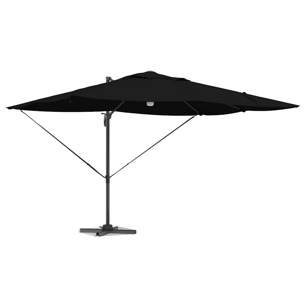 Sonnenschirm Schwarz 351 x 250 x 253 cm Polyester und Aluminium