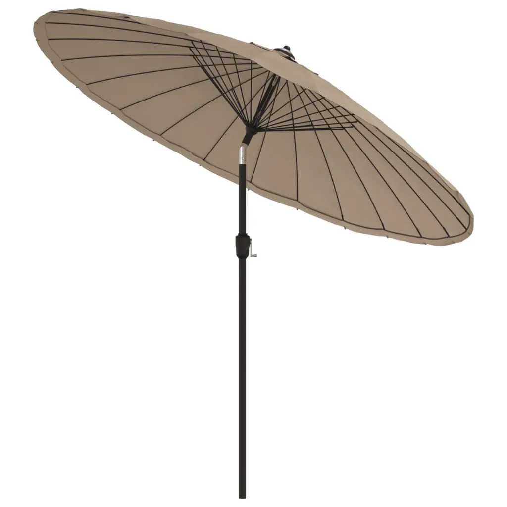 Sonnenschirm mit Aluminium-Mast 250 cm Taupe
